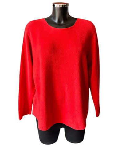 Toni short soft plain jumper - Dark orange