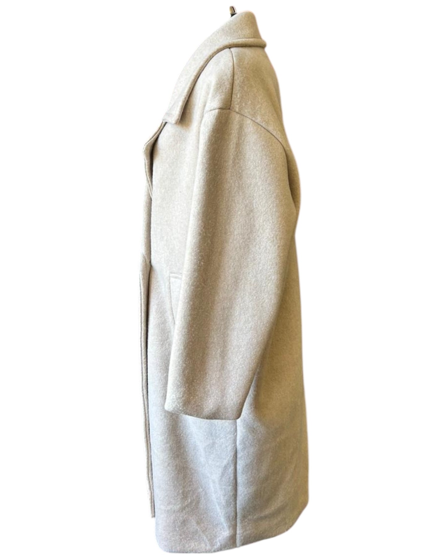 Priscilla wool feel pea coat - Beige