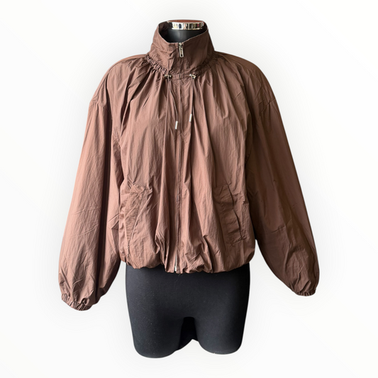 Agatha lightweight bomber jacket - Chocolate