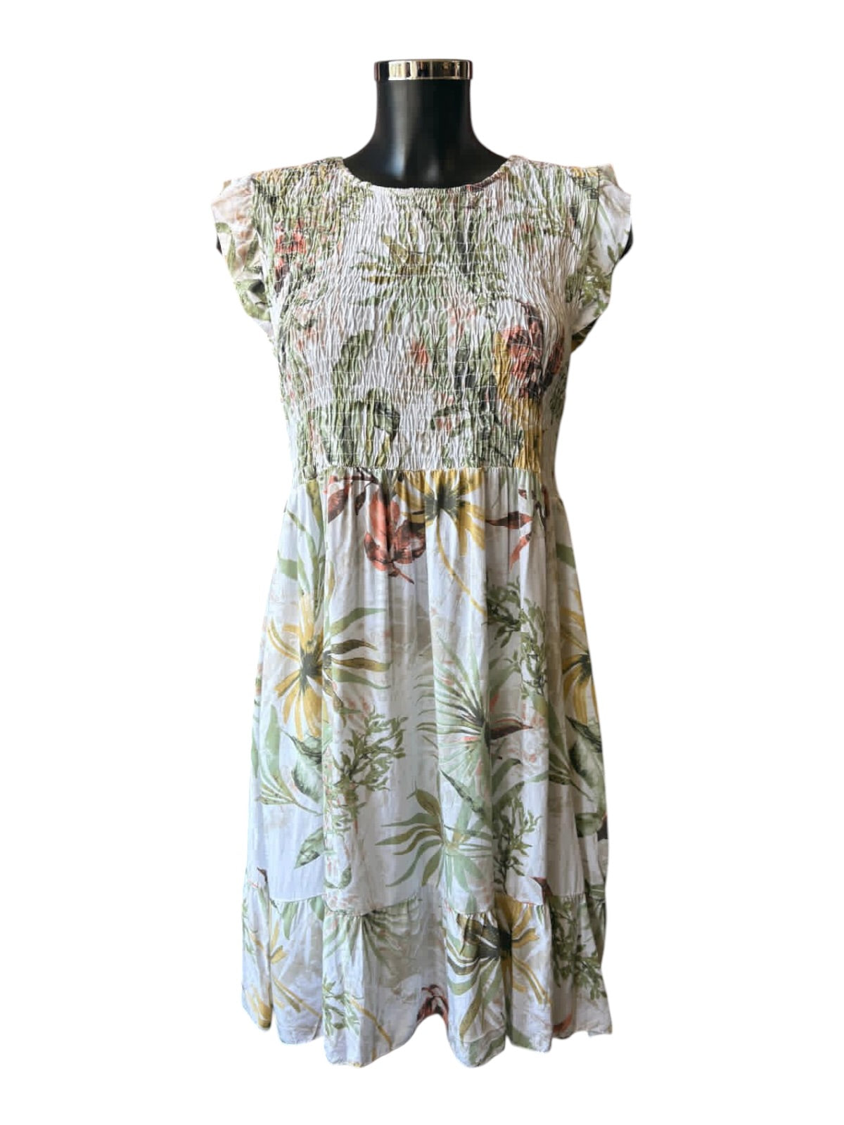 Molly mini dress - Tropical leaf