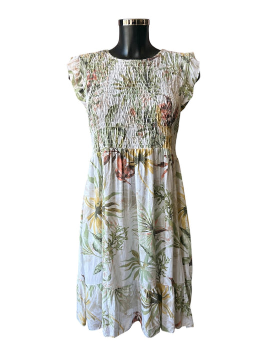 Molly mini dress - Tropical leaf