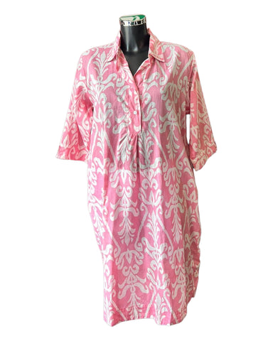 Luella laila pink & white shirt dress