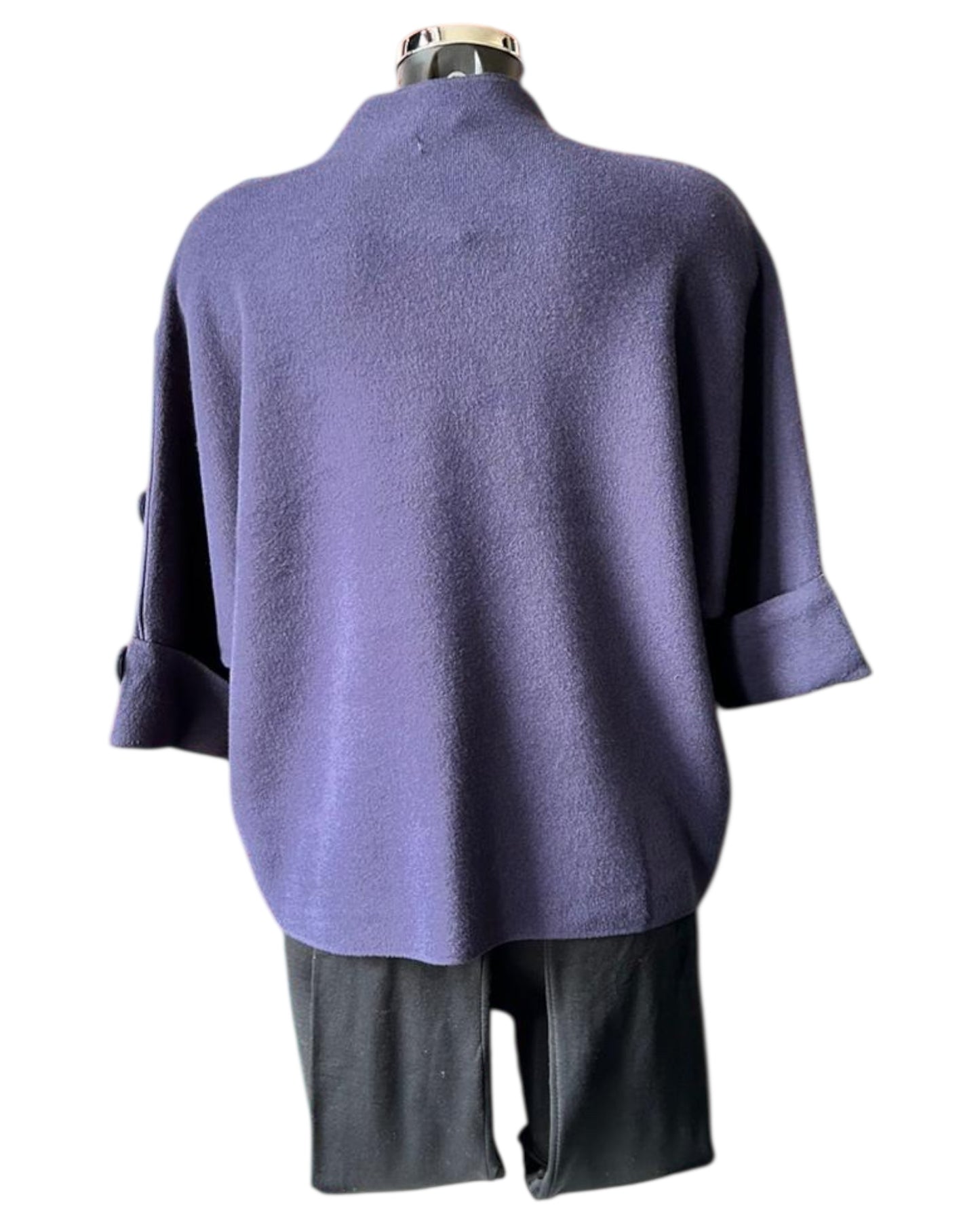 Beatrice button shoulder jumper - Navy