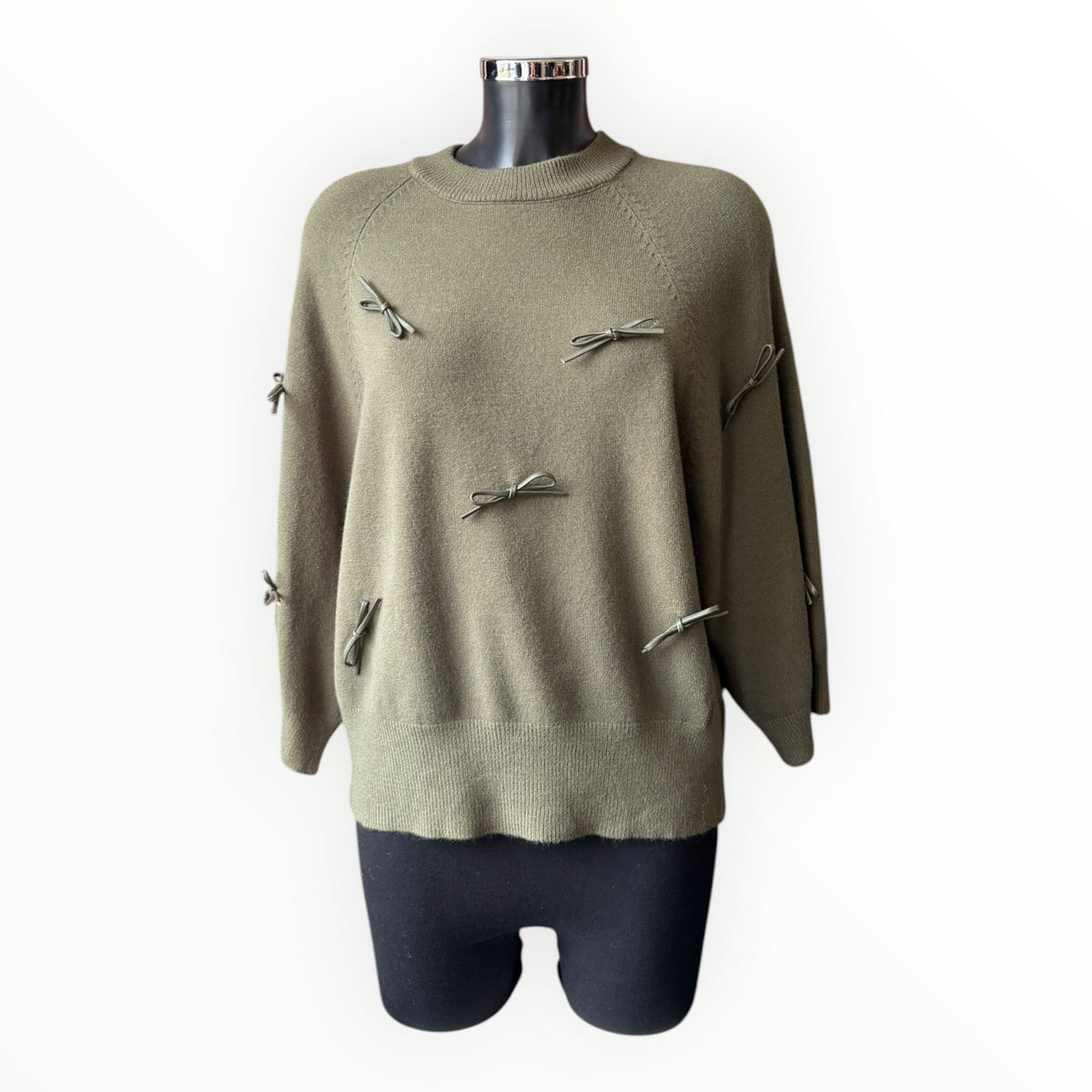 Cassidy bow jumper - Khaki