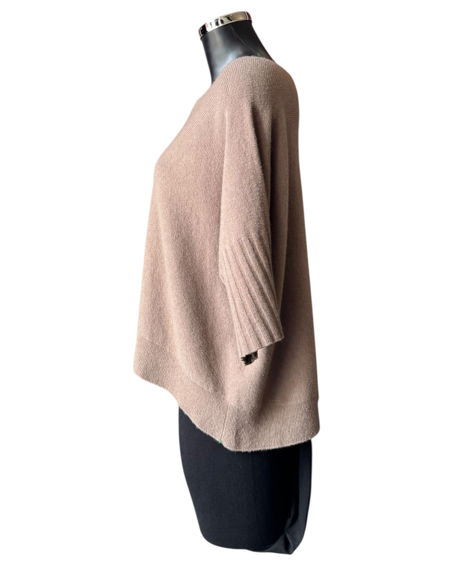 Morgan half sleeve boxy jumper - Taupe