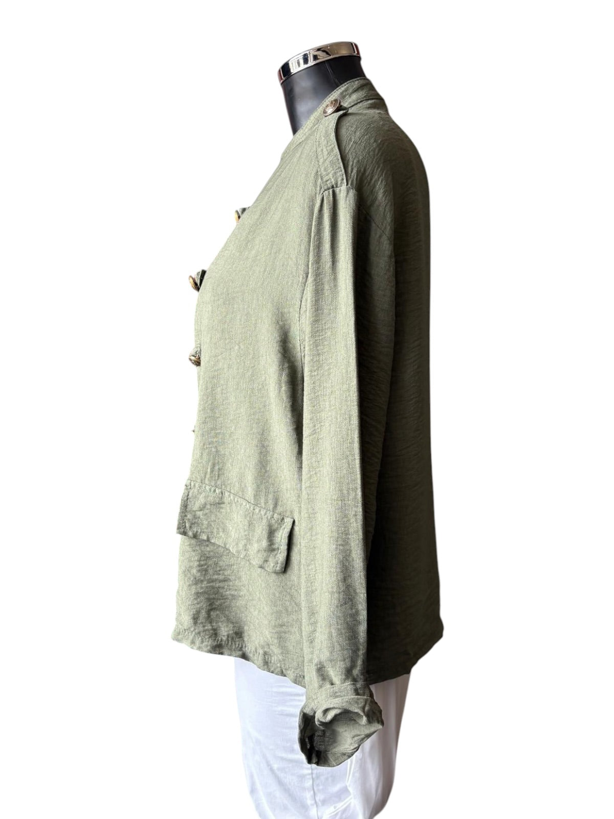 Elodie lightweight military jacket - Khaki