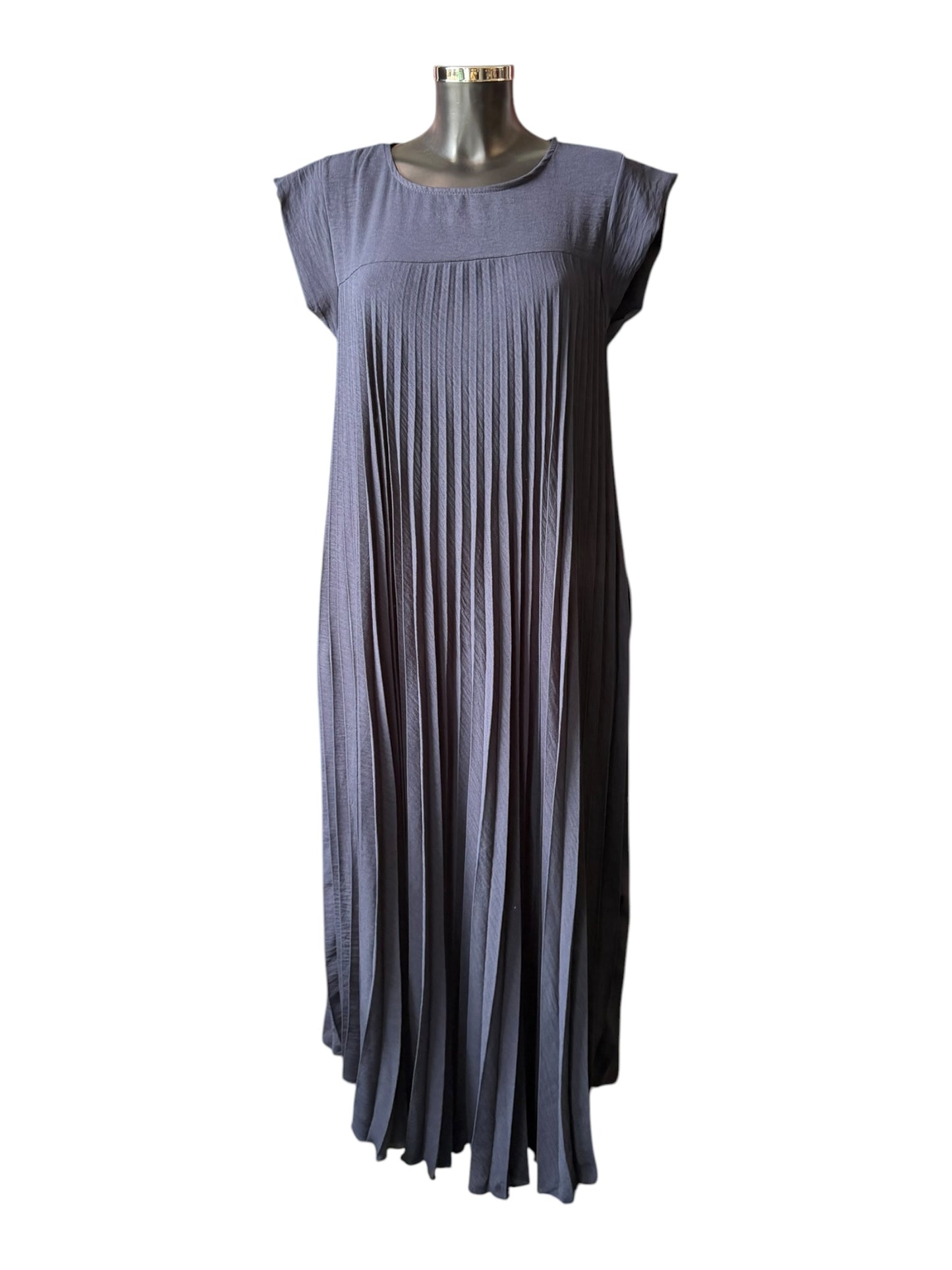 Pixie pleated maxi dress - Navy