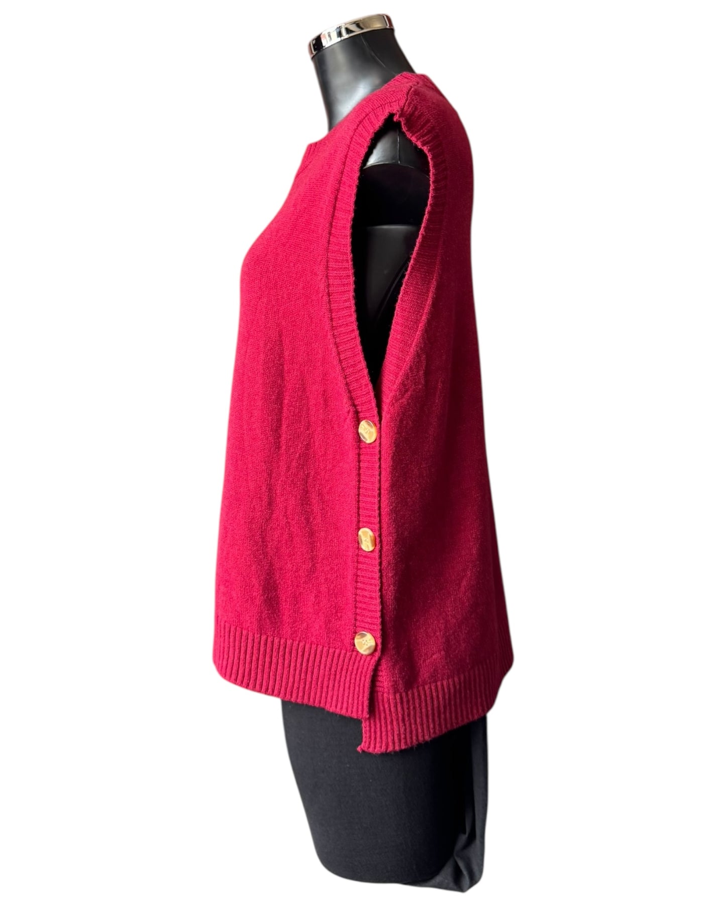 Macey soft knit tank top sweater - Bordeaux