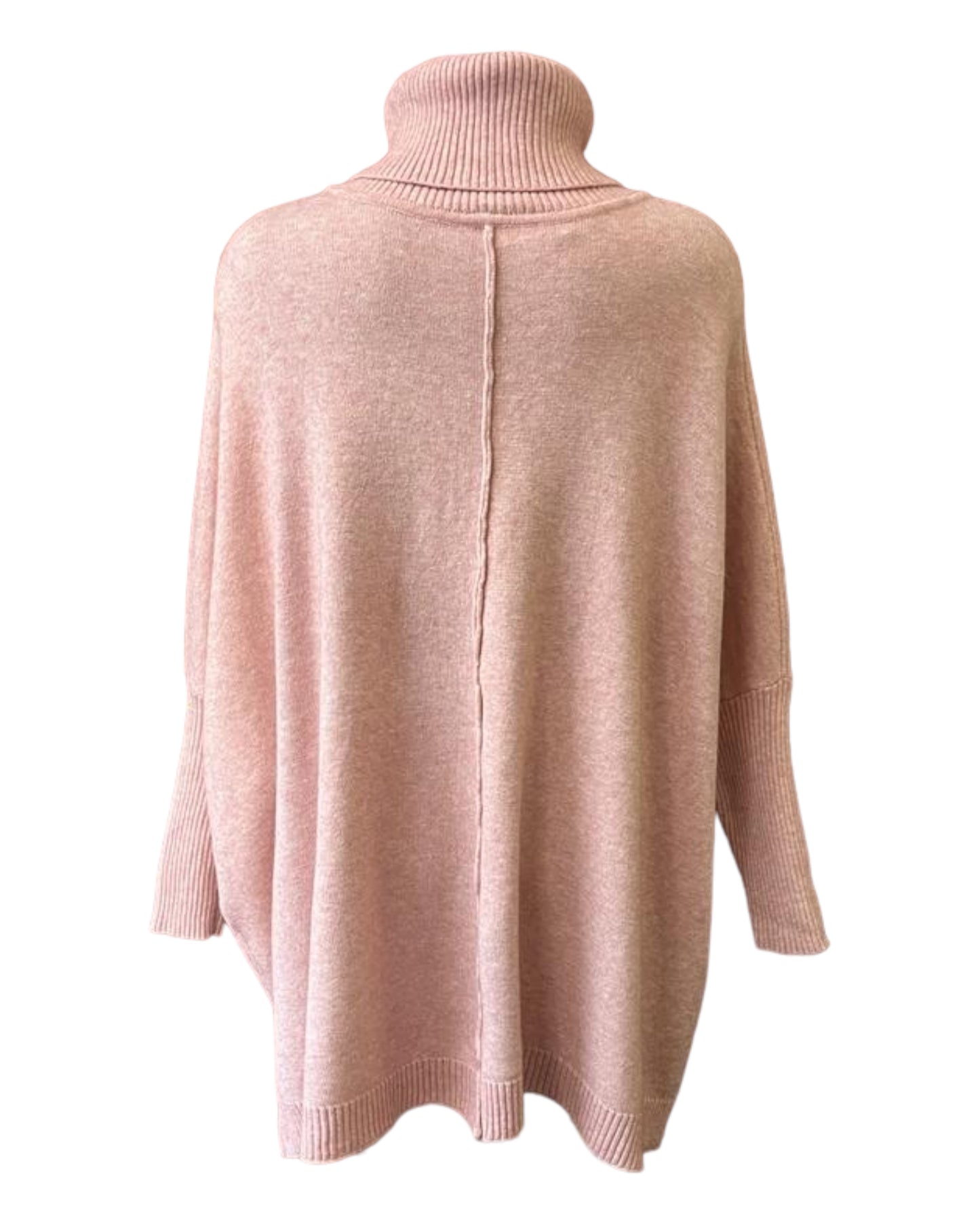 ZOE SOFT COWL NECK SWING JUMPER - Pink