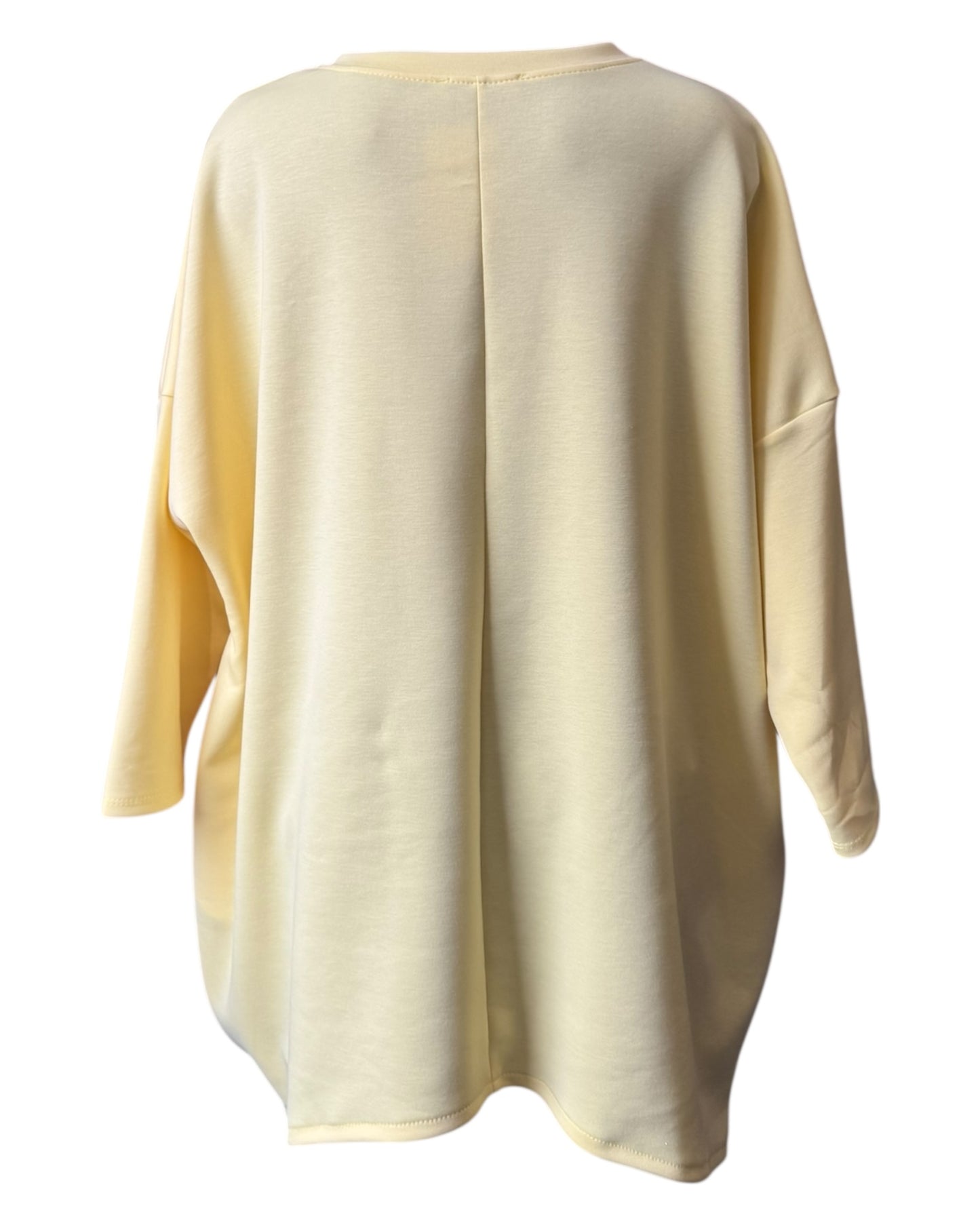 Kelly sparkle patch heart sweatshirt - Lemon