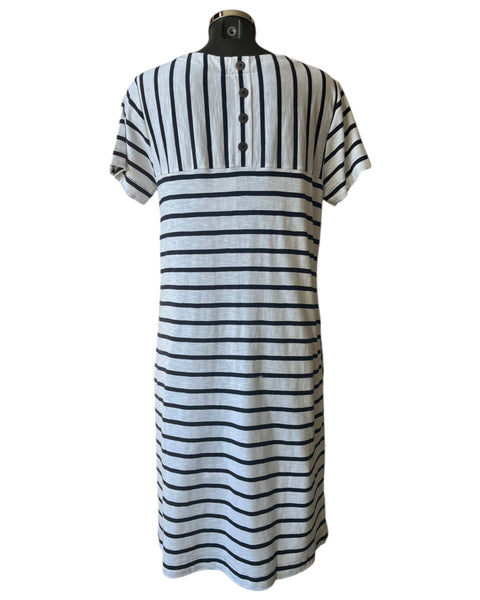 Foil captains choice dress - Breton stripe