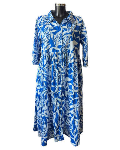 Orientique Hayman collared midi dress