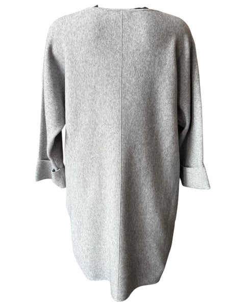 Leah premium knit tunic dress - Grey