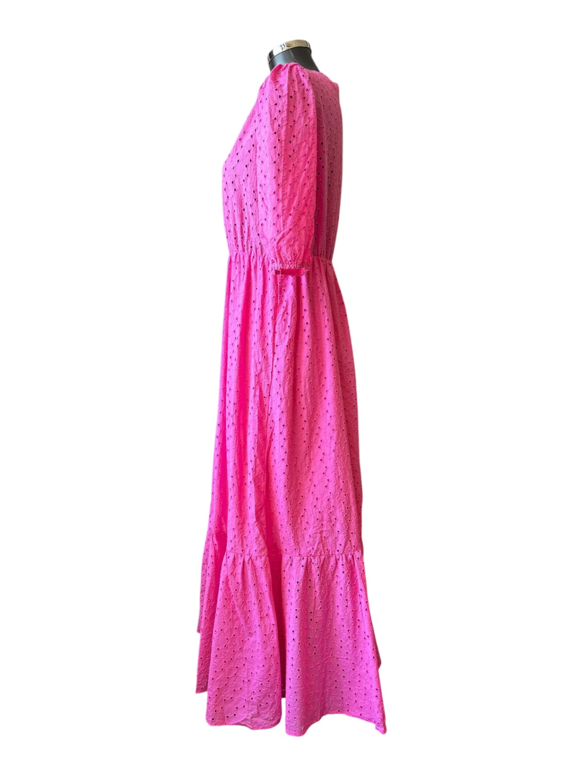 Maisie pink cotton broderie Anglais dress