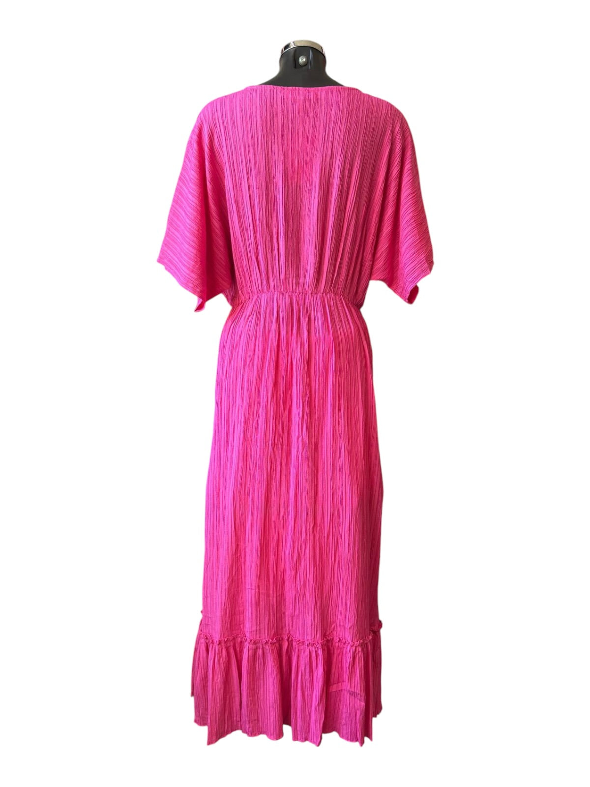 Lola kaftan gold rope trim dress - Pink