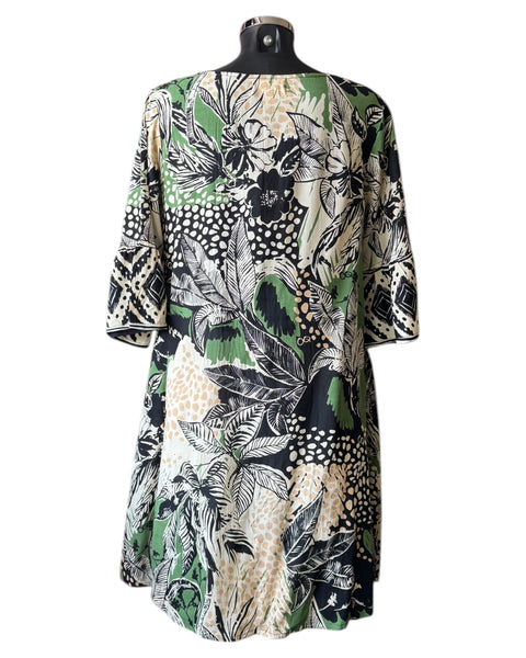 Orientique Nungwi contemporary frill sleeve dress