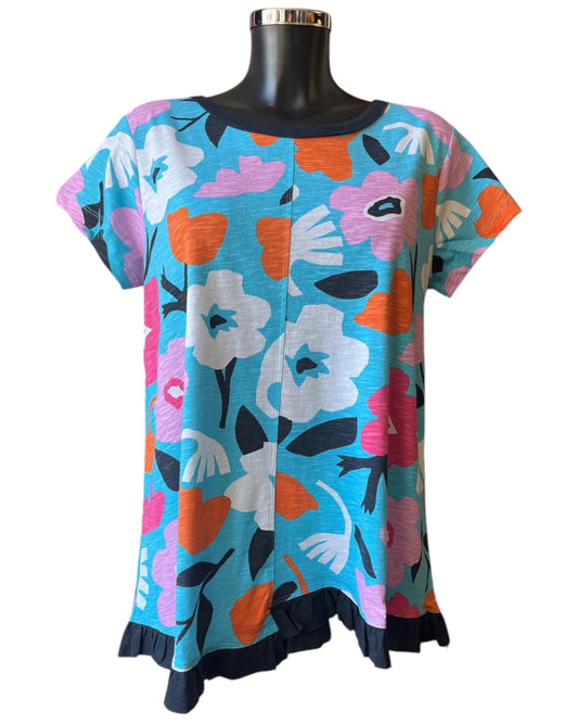 Foil best friller t-shirt - Bold Blooms