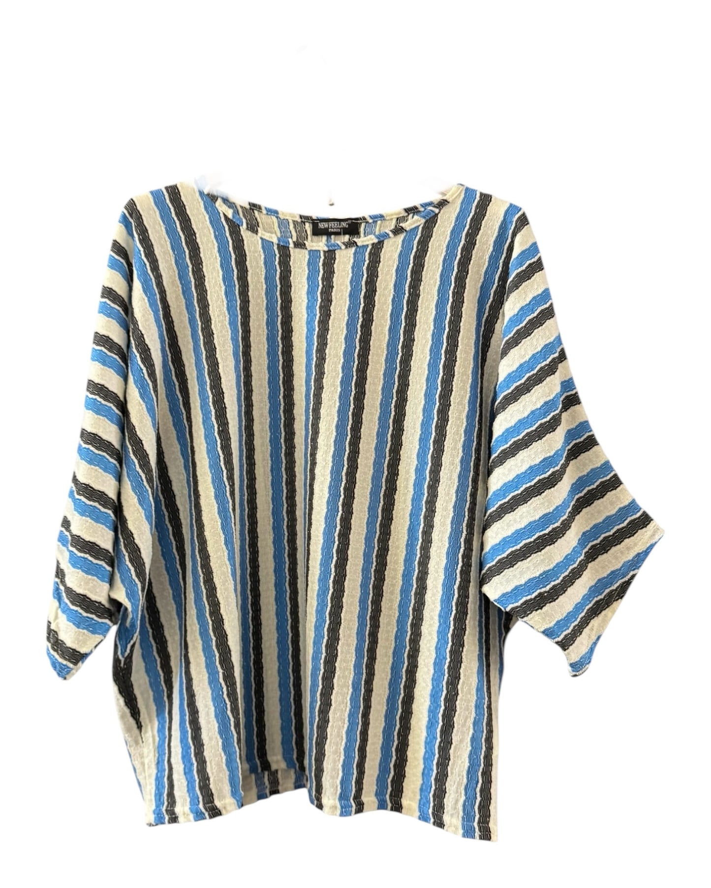 Paloma 2 piece striped co-ord trouser suit - Turquoise mix