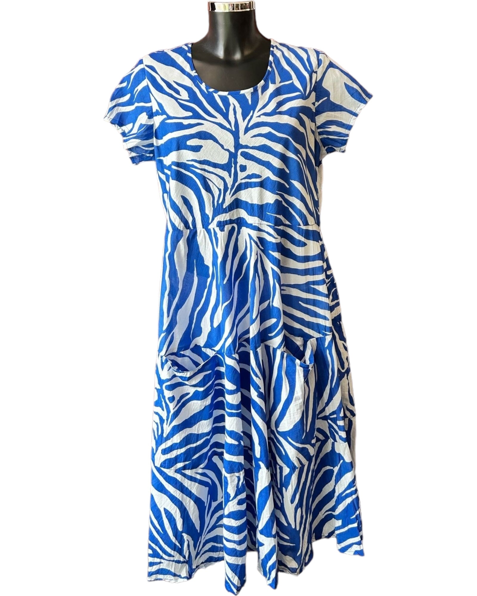 Orientique Salamis bias layers cap sleeve dress Coco Ladieswear of