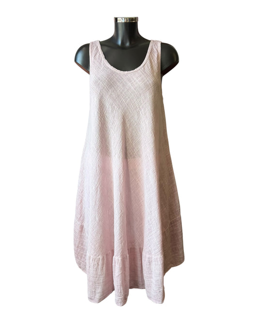 Alice sleeveless bias cut dress - Pink