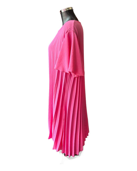 Morgan range pleated swing dress - Pink