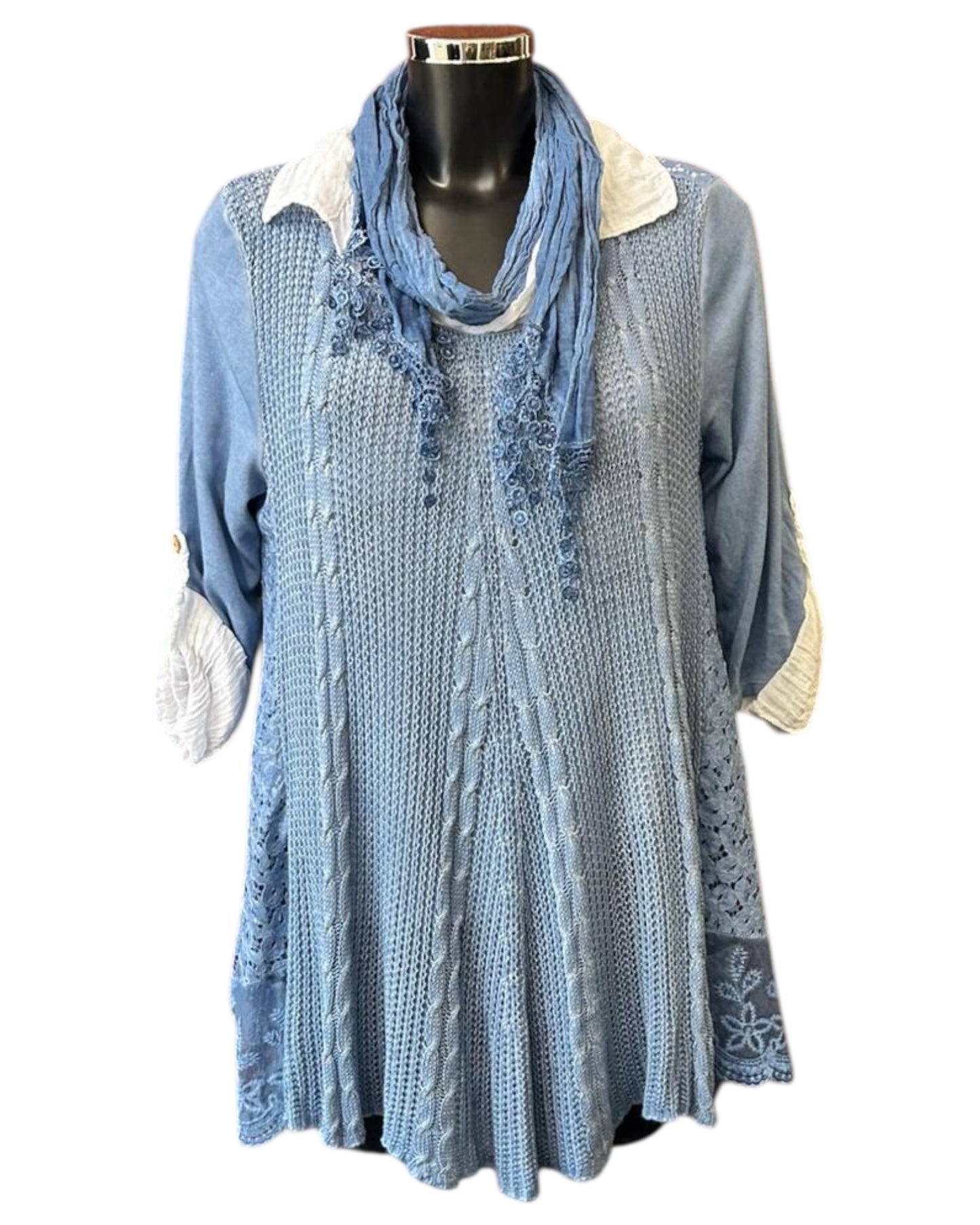 Gigi 2 piece tunic set - Denim