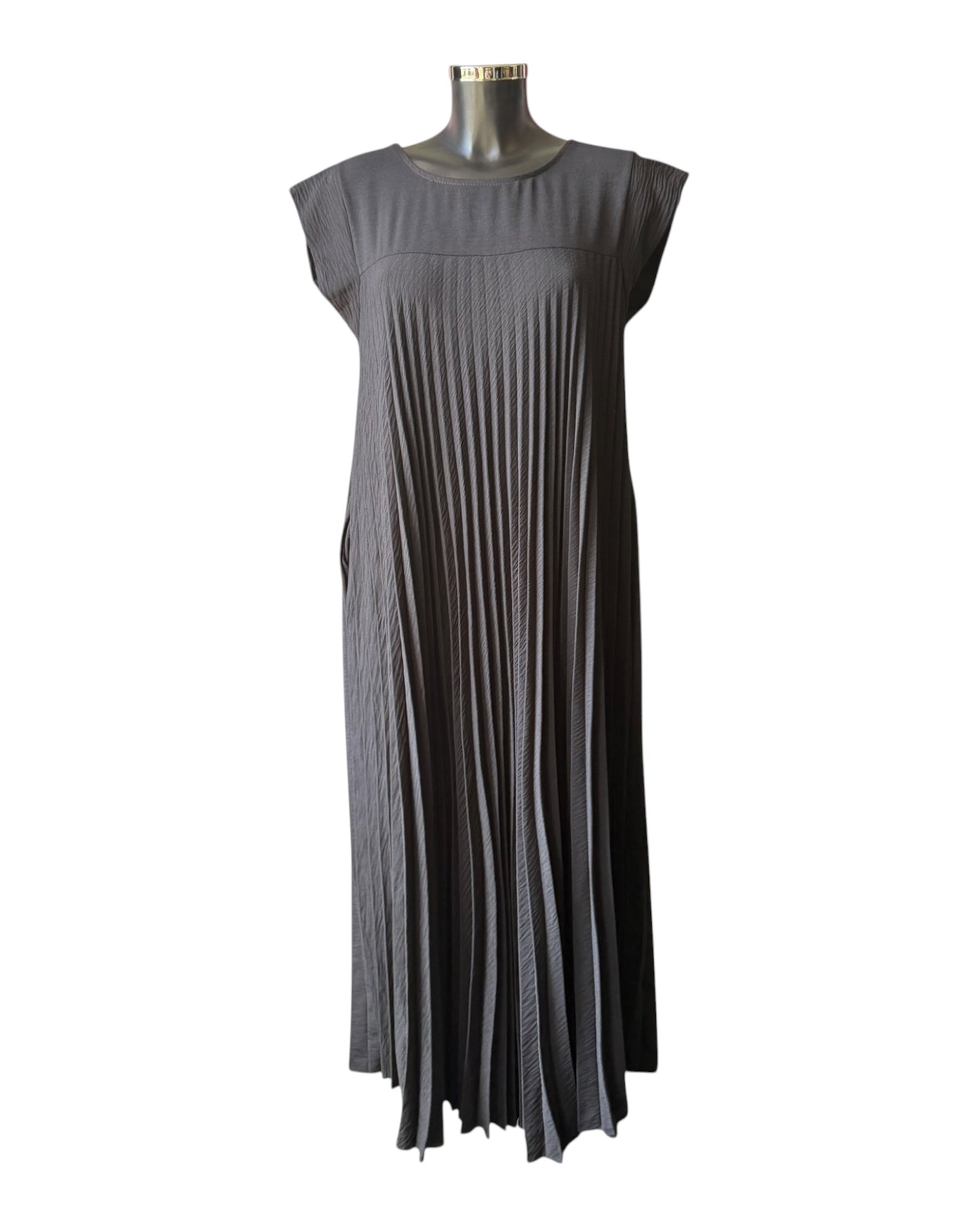 Pixie pleated maxi dress - Black