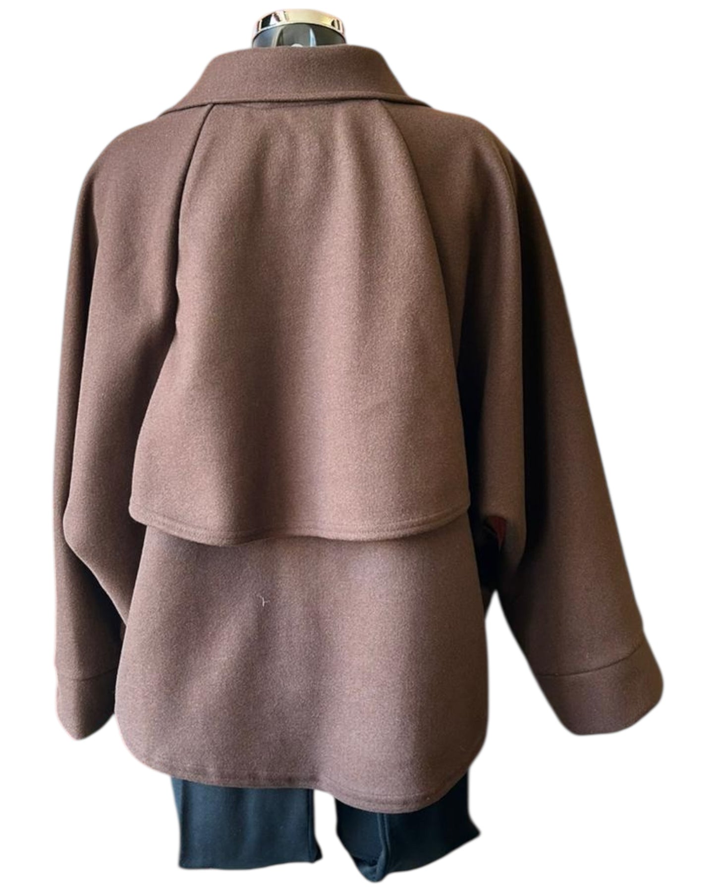 Katrina soft touch collared jacket - Chocolate