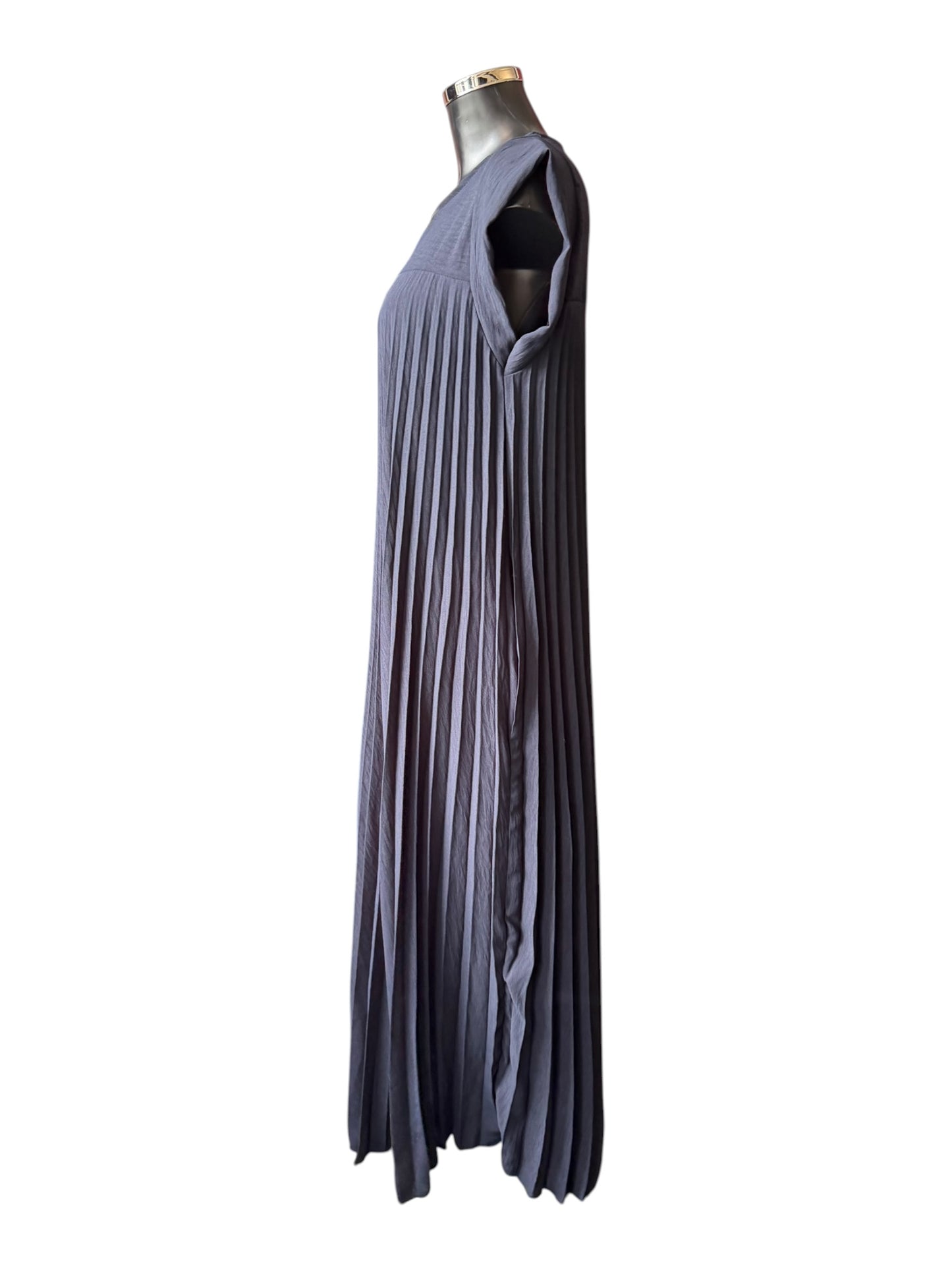 Pixie pleated maxi dress - Navy