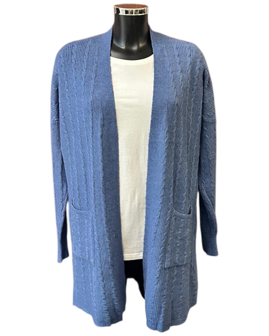 Betsy cable knit cardigan - Denim