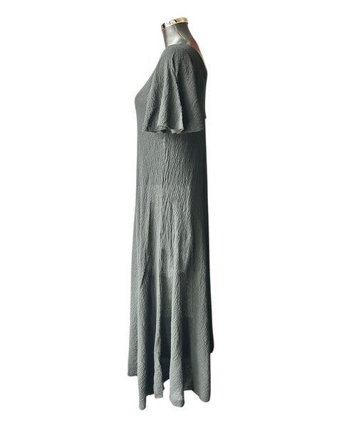 Sophia v neck bias cut dress - Black