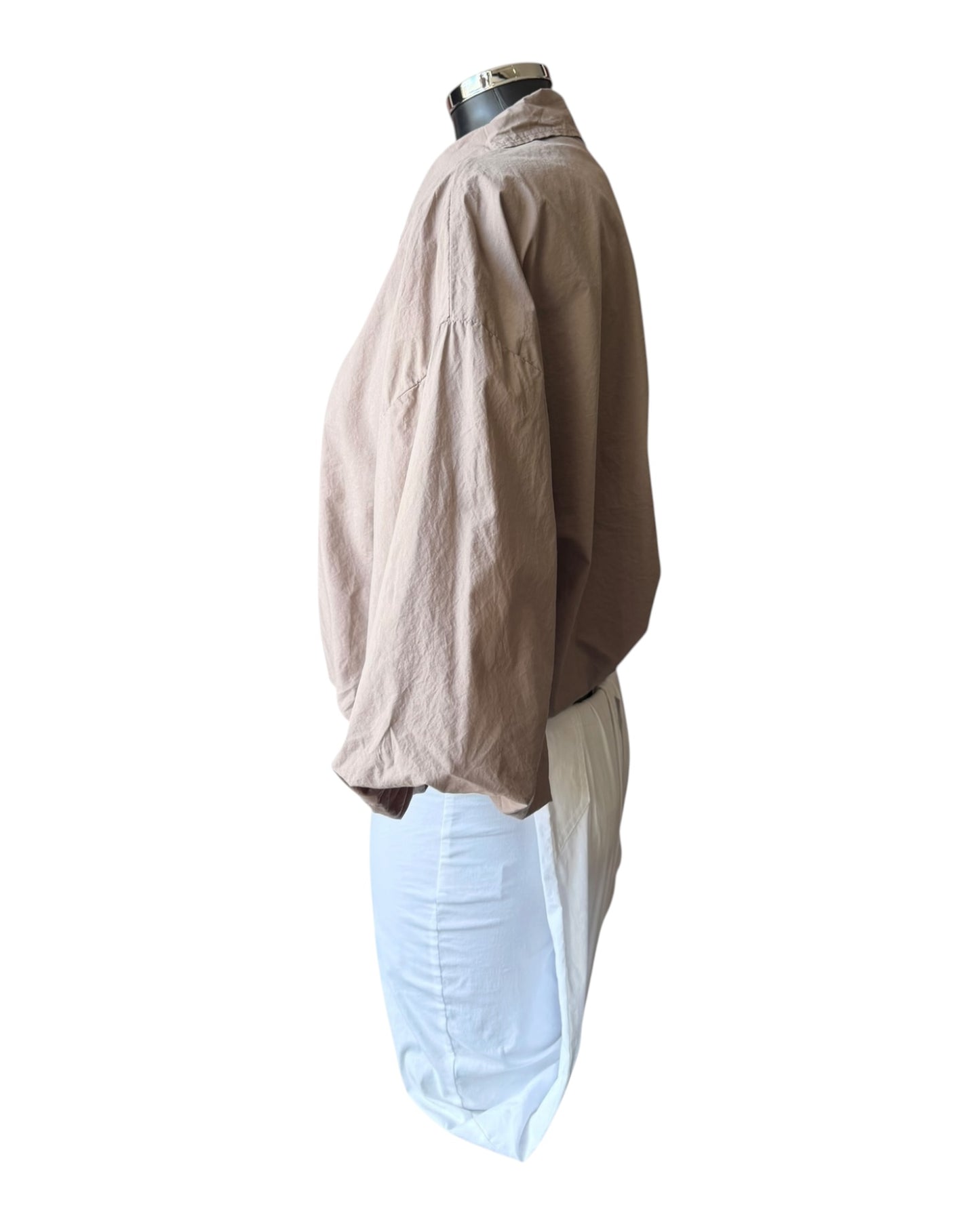 Lara bubble hem lightweight jacket - Taupe