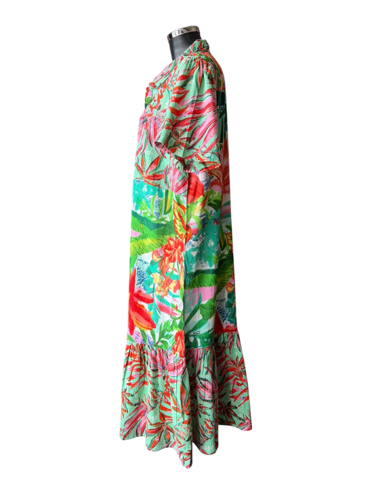 Orientique Equador patch print collared dress