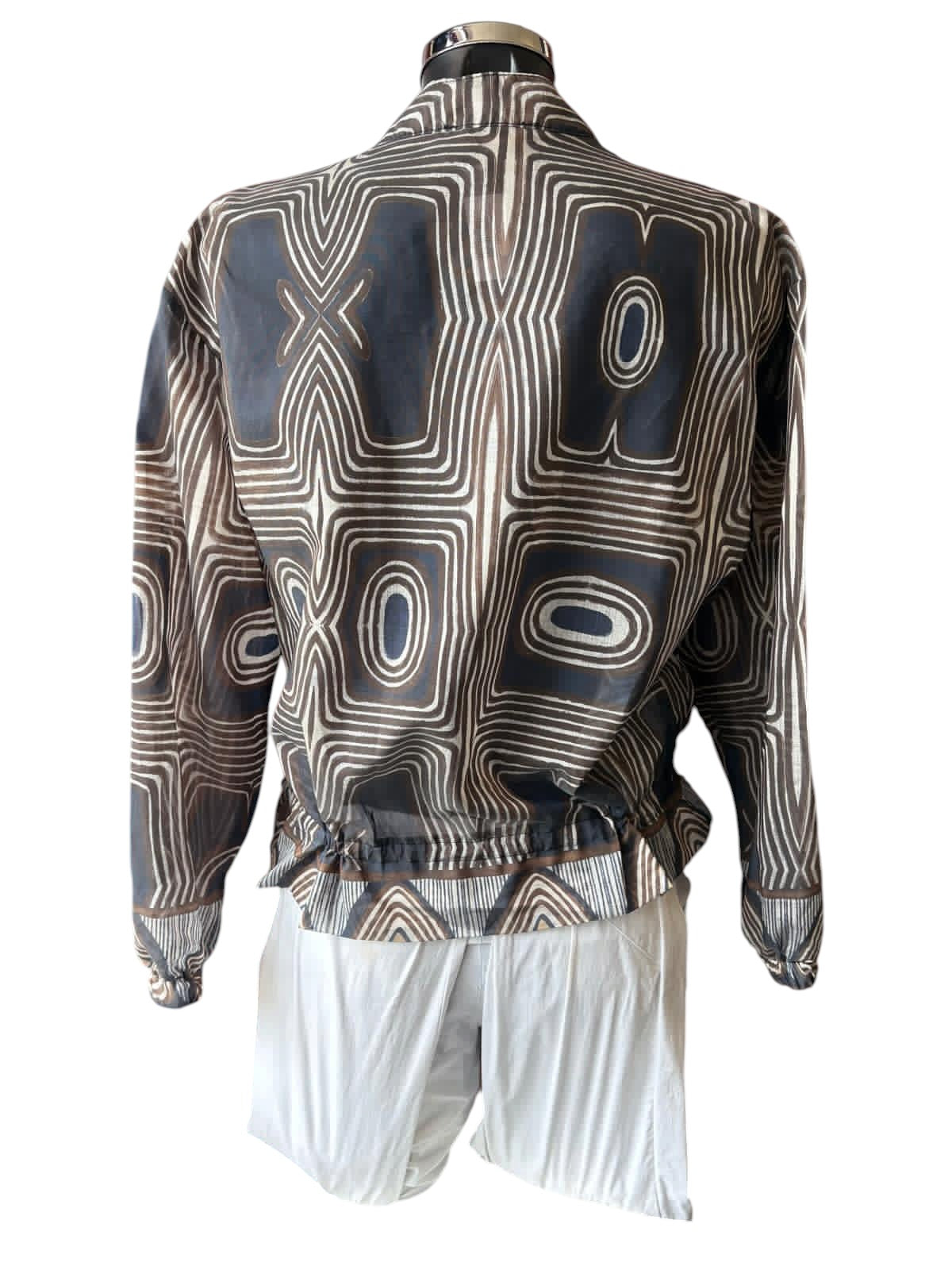 Alice geometric lightweight bomber jacket - Navy