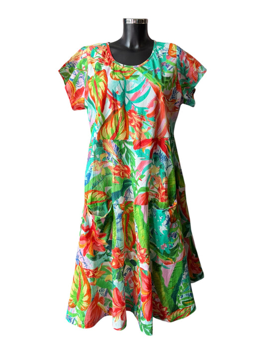 Orientique Equador layers short sleeve dress