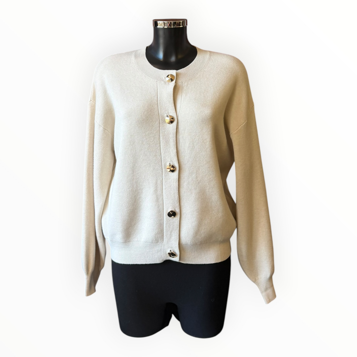 Elaine premium knit cardigan - Beige