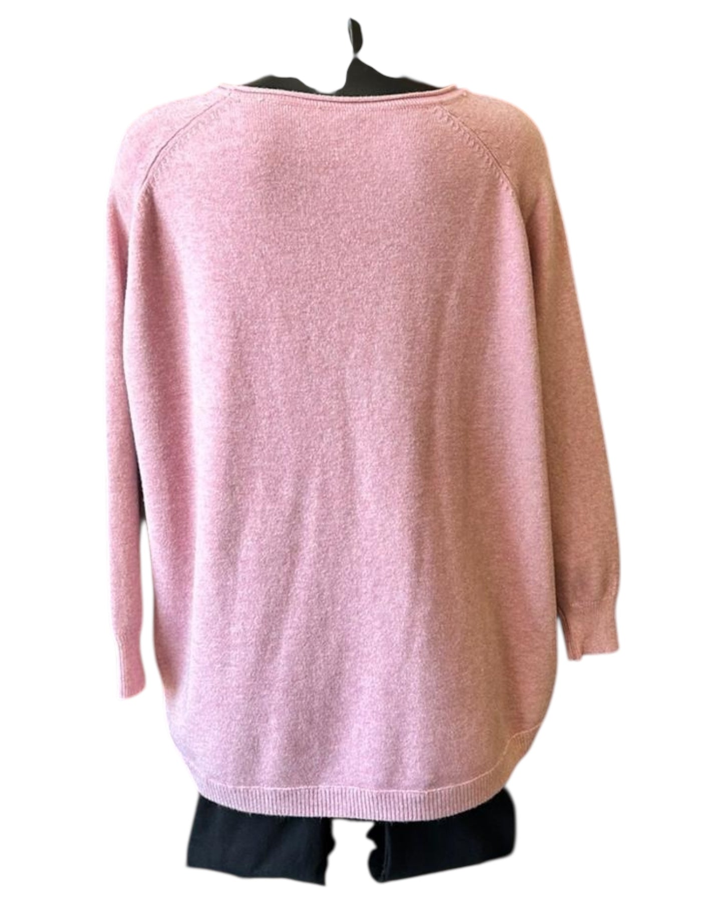 Callie button side soft knitted jumper - Pink