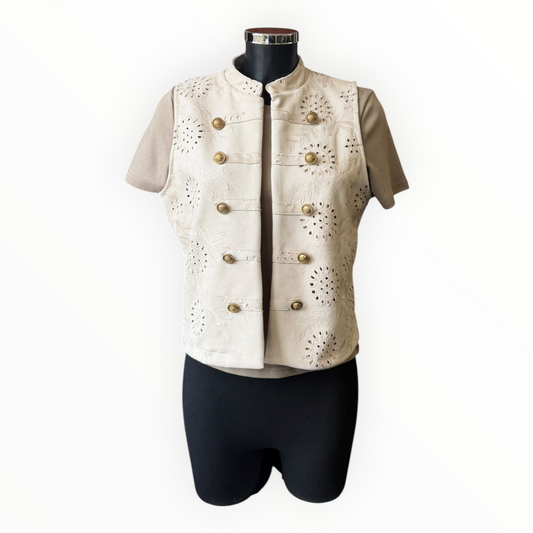Delilah anglaise military waistcoat - Beige