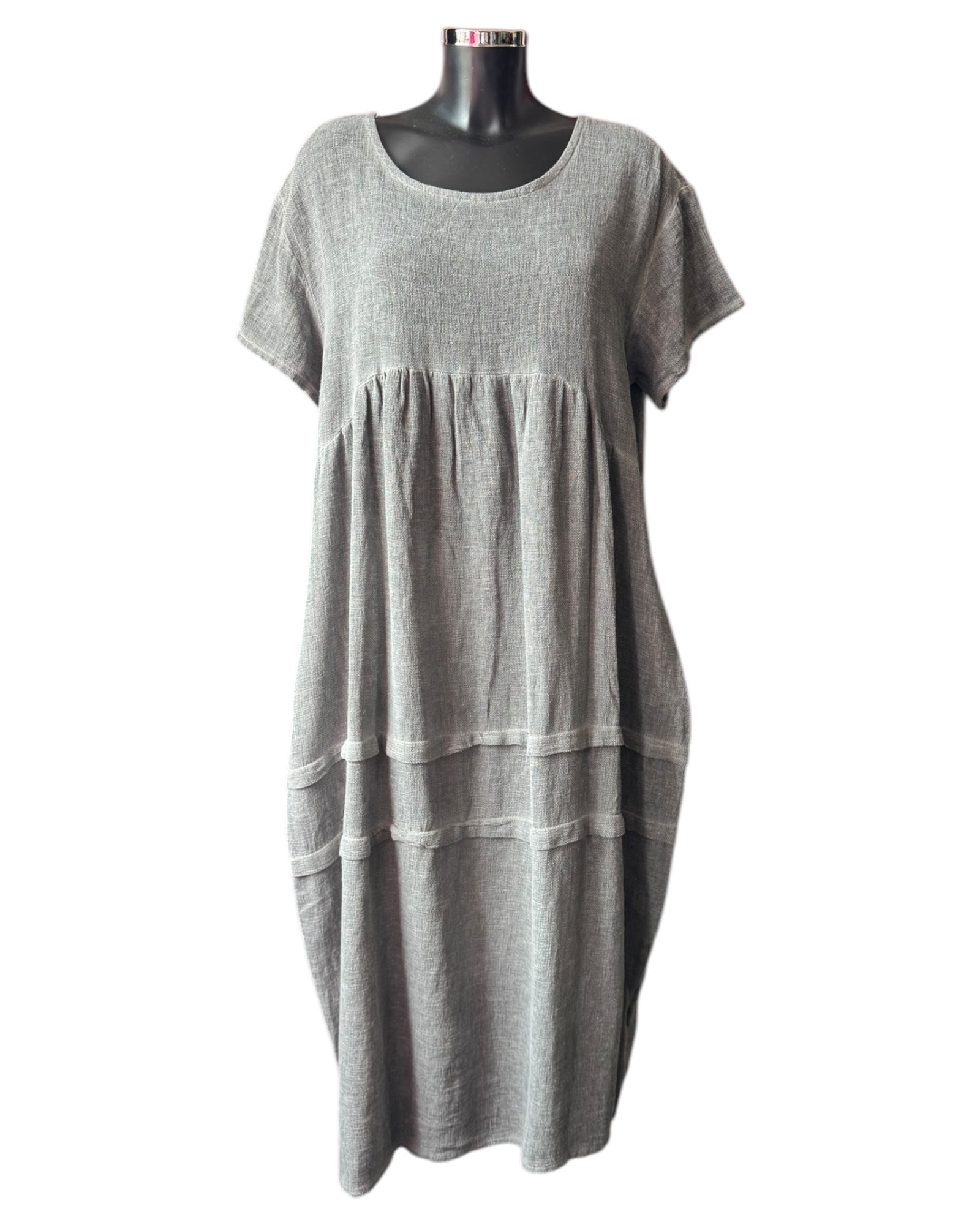 Casey range balloon dress - Grey