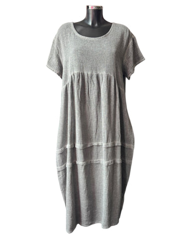 Casey range balloon dress - Grey