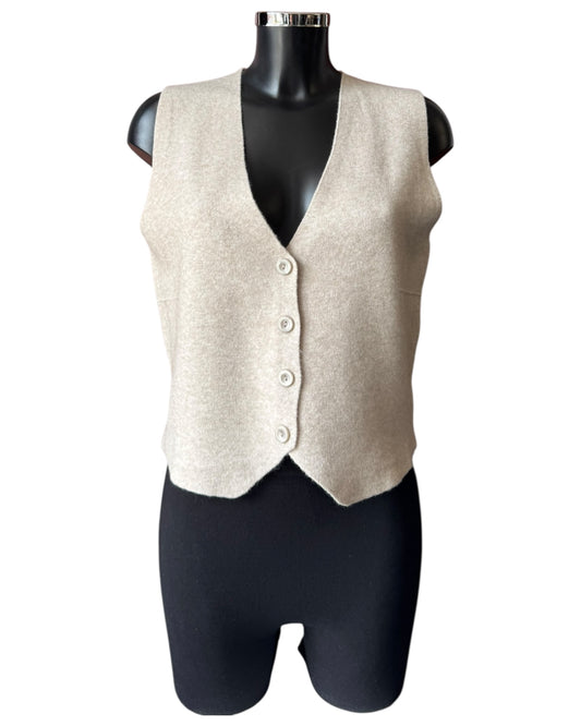 Cassidy knitted waistcoat - Beige