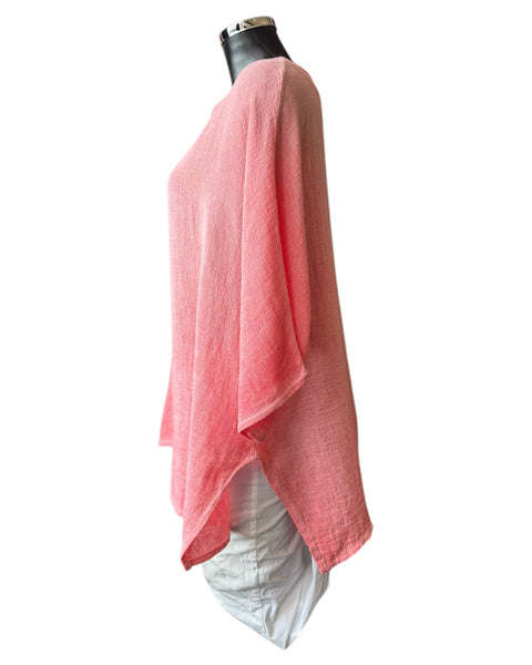 Casey range split front one pocket top - Coral