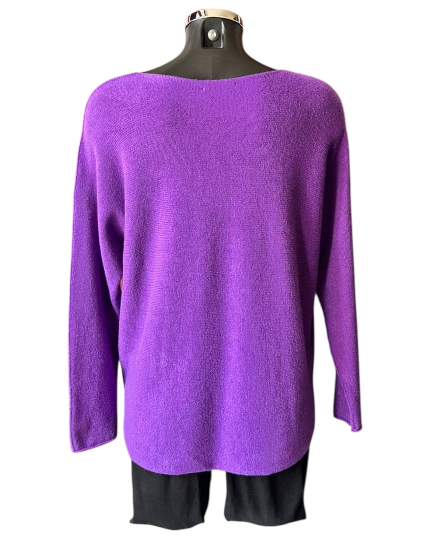 Toni short soft plain jumper - Purple