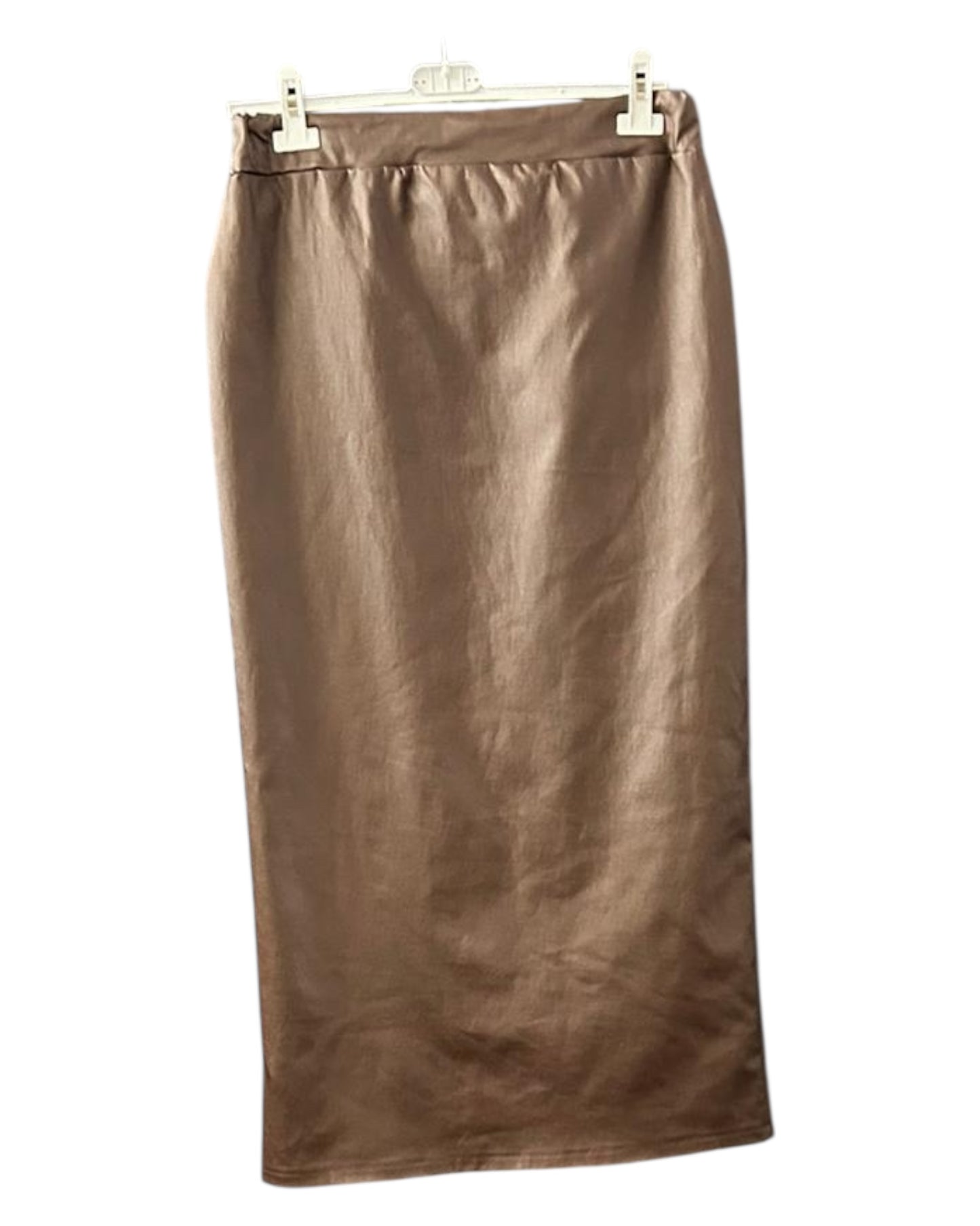 Maisie faux leather skirt - Chocolate