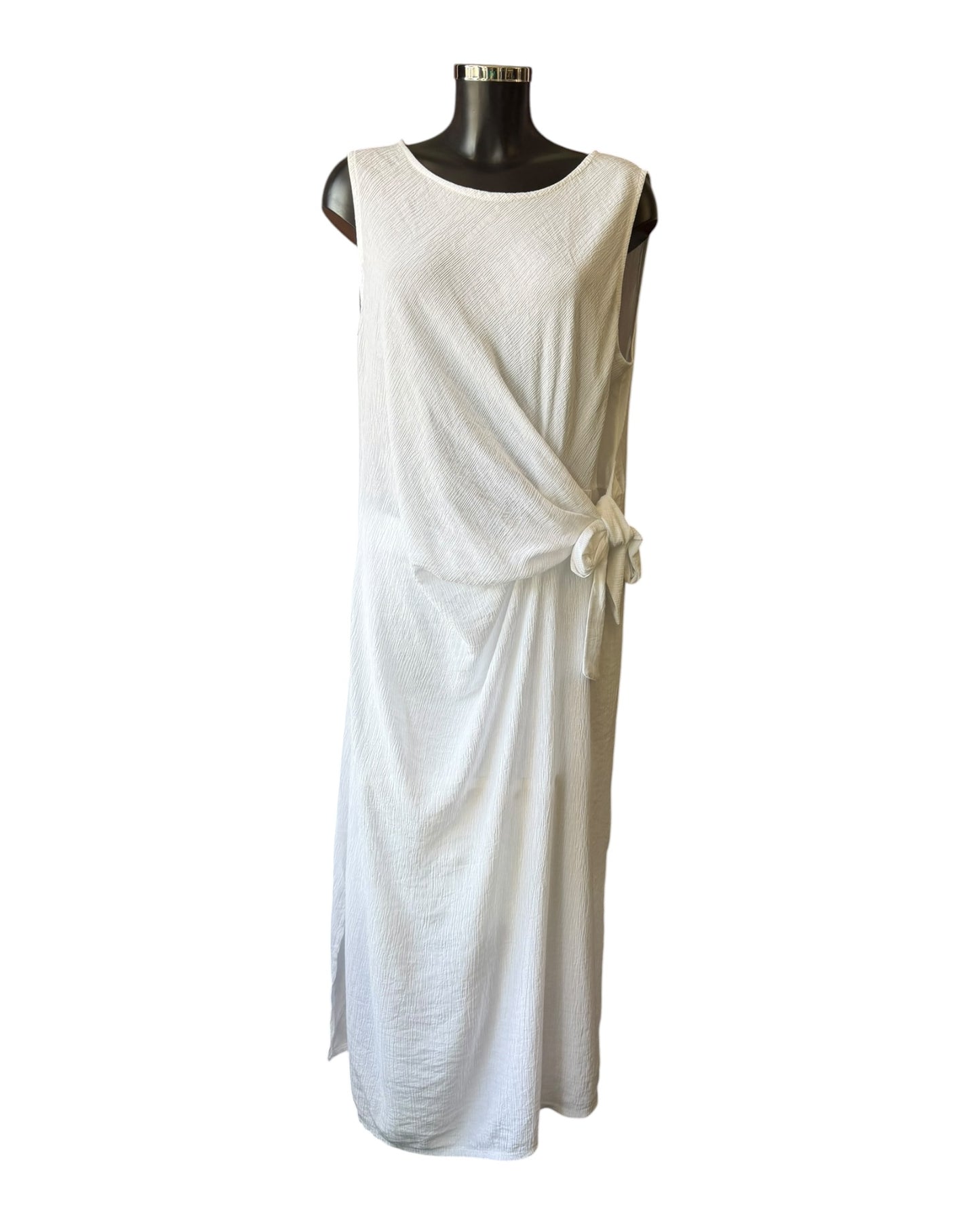 Milly range tie side dress - Beige