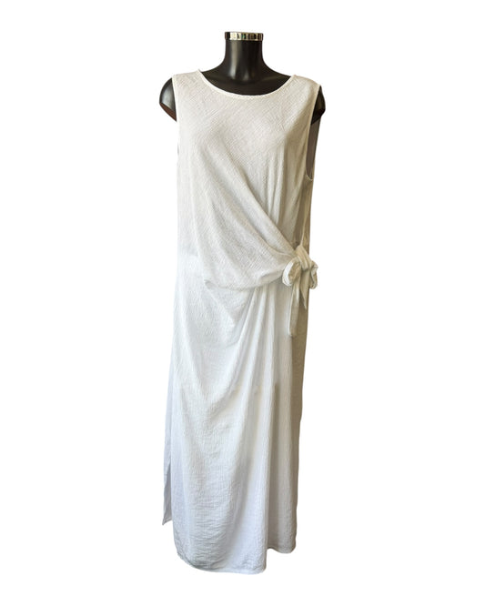 Milly range tie side dress - Beige