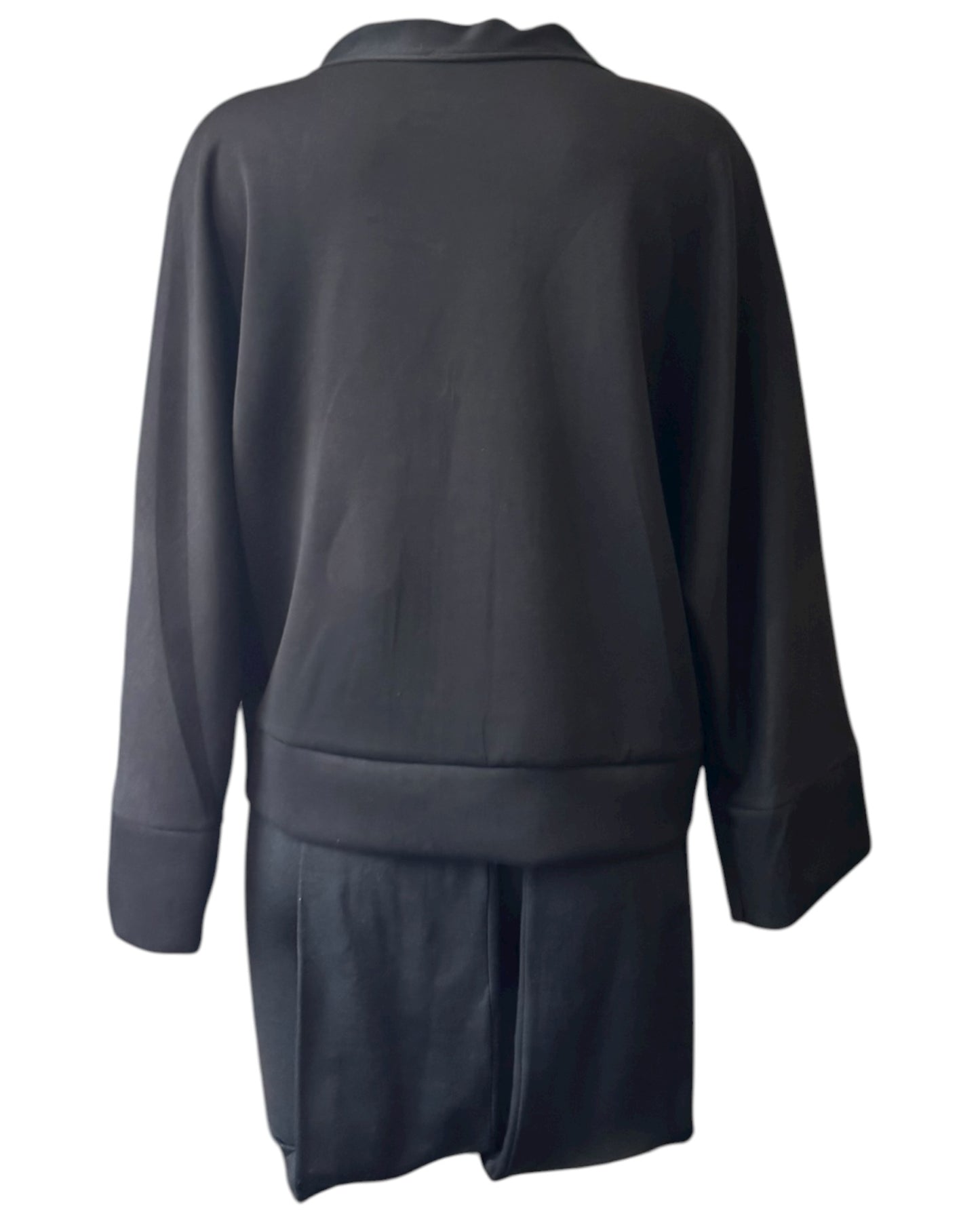 Lola gold button cardigan - Black