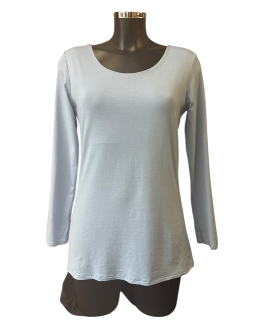 Bonnie basic layering long sleeve top - Blue