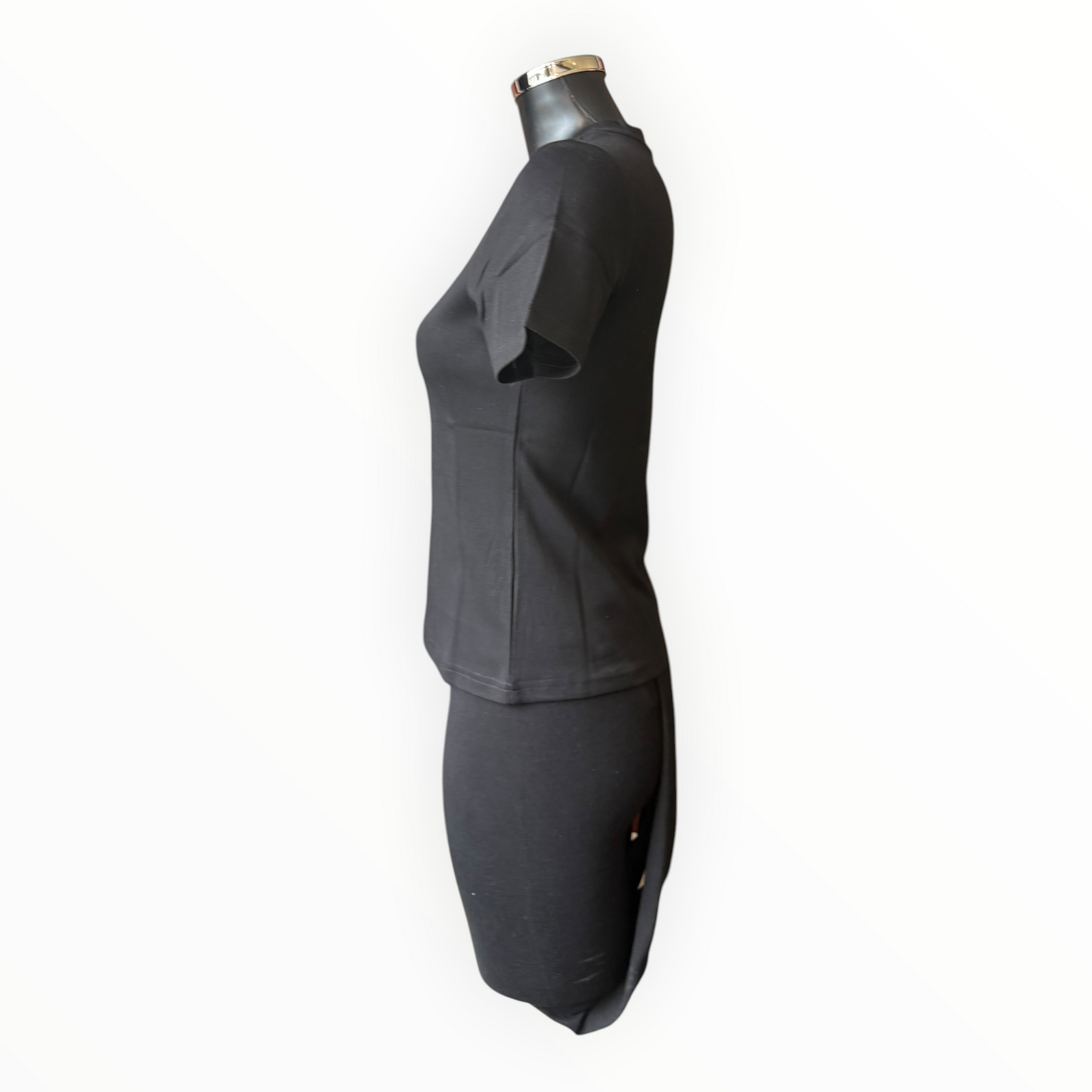 Sasha basic cap sleeve tshirt  - Black