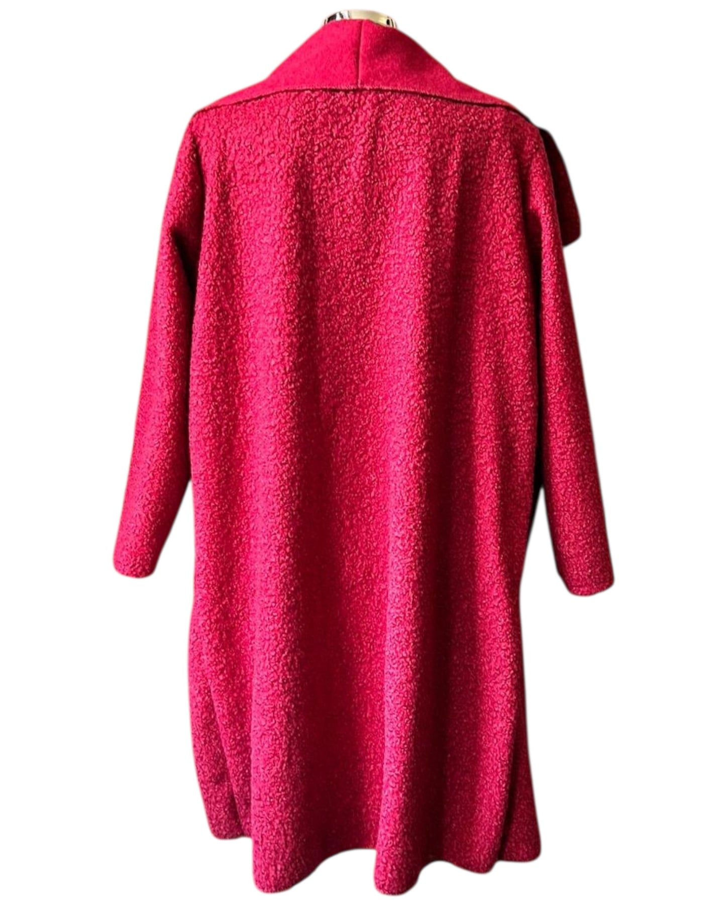 Delilah boucle waterfall coatigan - Bordeaux